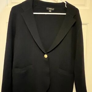 J.Crew Camille Shrunken Sweater Blazer Black Small